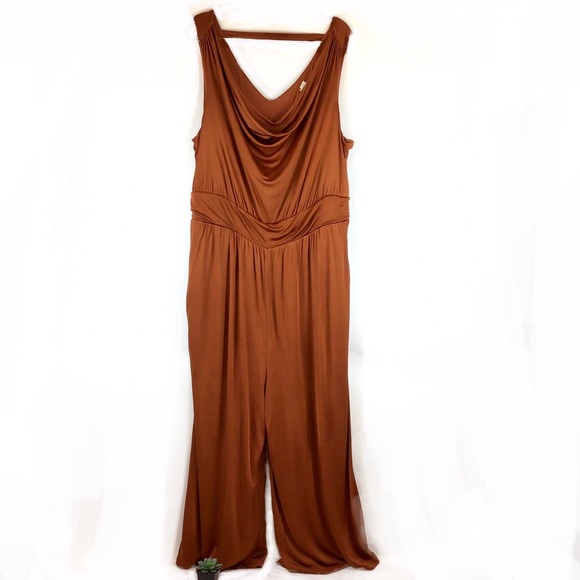 Anthropologie Pants - Anthropologie Maeve Copper Wide Leg Jumpsuit 2X
